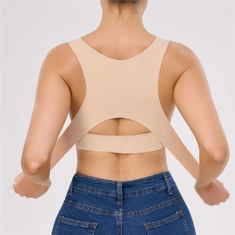 Lumario PostureLift™ Seamless Posture-Correcting Bra – Front Clasp Support