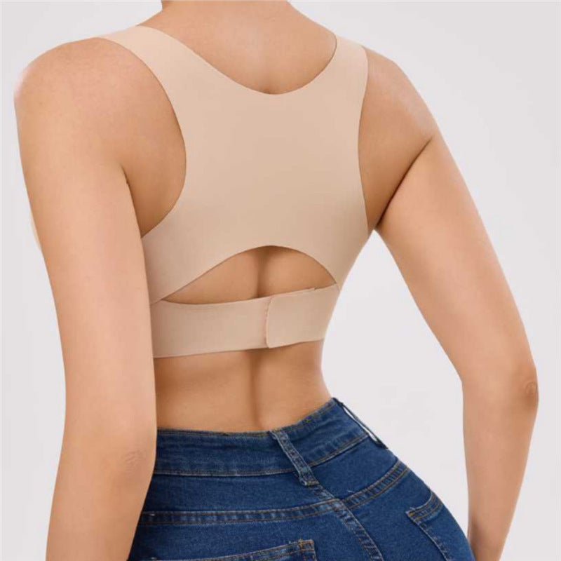 Lumario PostureLift™ Seamless Posture-Correcting Bra – Front Clasp Support